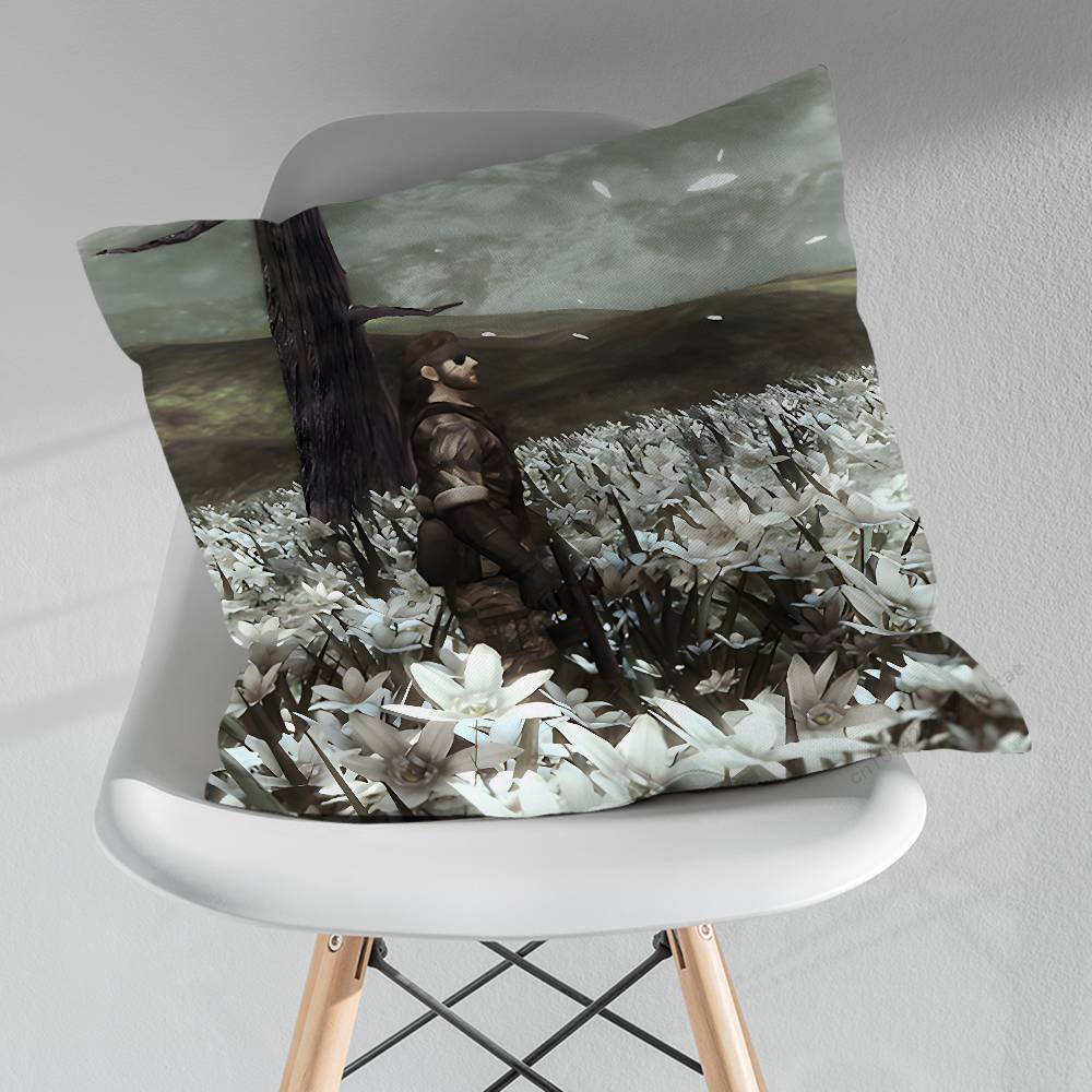 Game MMetal GGear pillow over living room sofa cushion cover home decoration bedroom room bed pillow cover