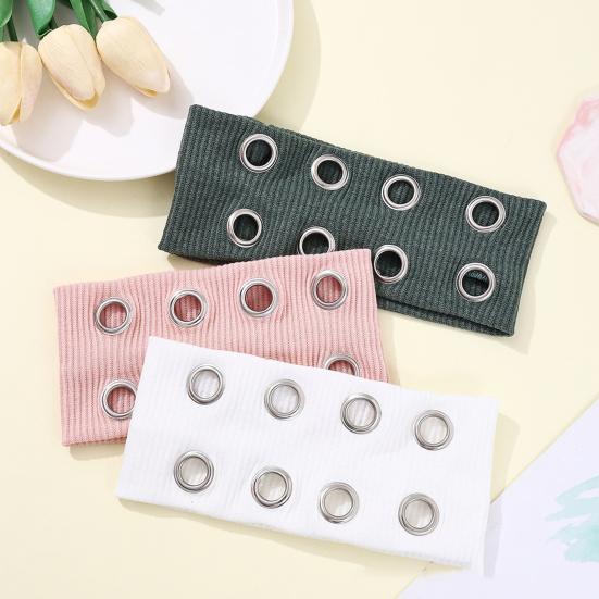 Women Hair Band Punk Style Rock Stretch Headband with Hollow Eyelets Aesthetic Design Hair Accessories
