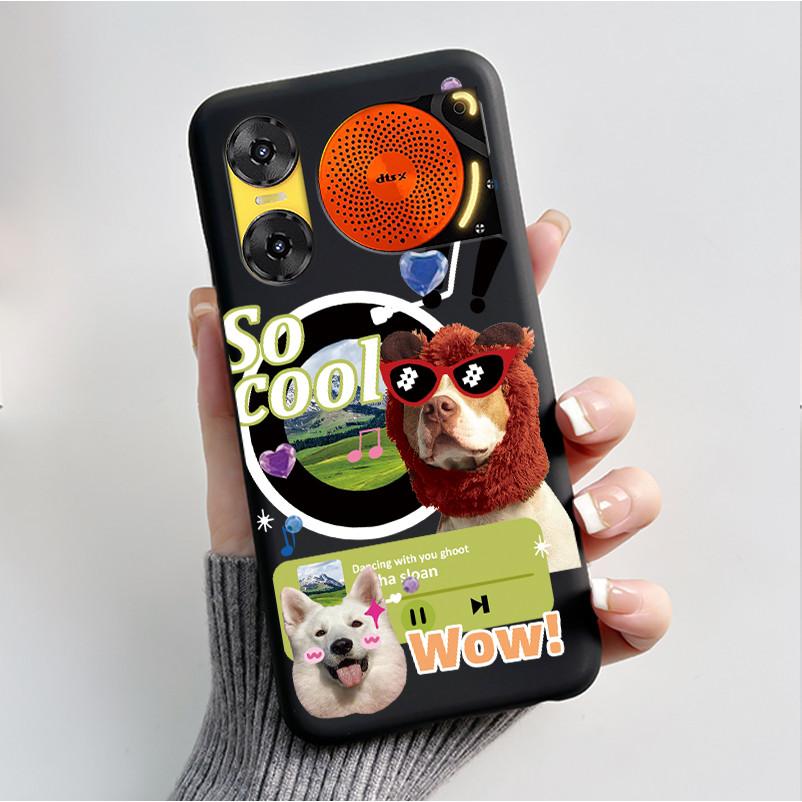 Printing Case For ZTE Nubia Music 2 Music2 Soft Silicone Black Shell For ZTE Nubia Music Z2353 Cover Cute Flower Cartoon Casing