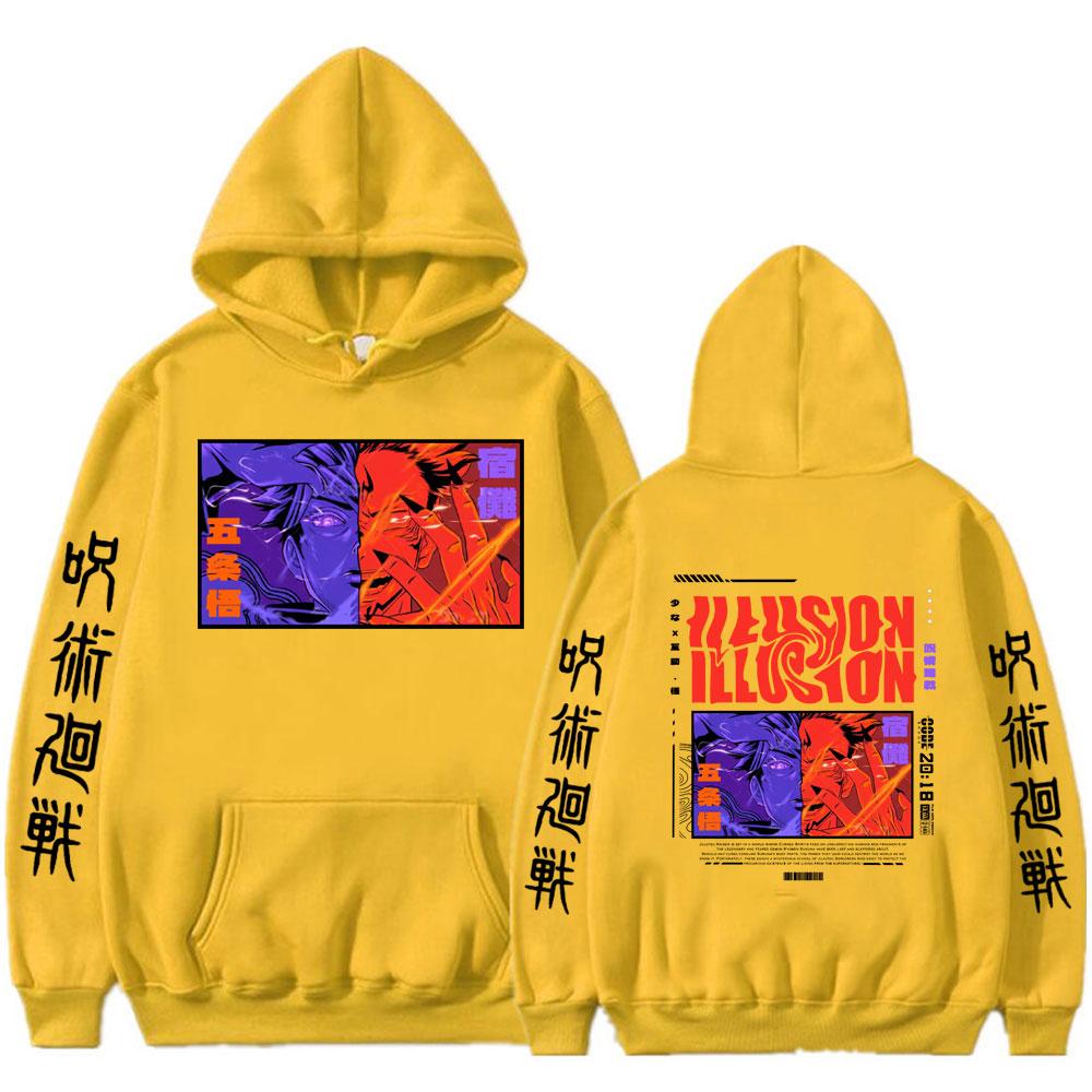 Anime Jujutsu Kaisen Hoodie Ryomen Sukuna Gojo Satoru Graphic Hoodies Vintage Oversized Hooded Men Women Clothes
