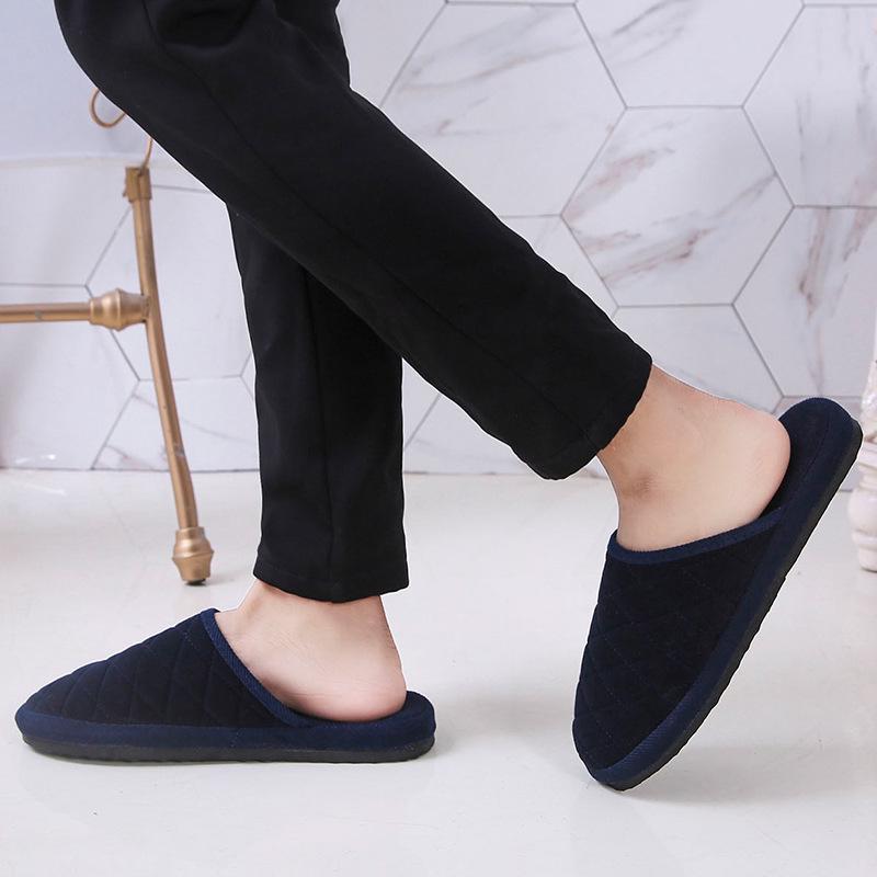 Non-Slip Foam Sole Cotton Slippers for Men & Women - Warm, Silent, and Ideal for Home or Guest Use In Spring, Autumn, and Winter