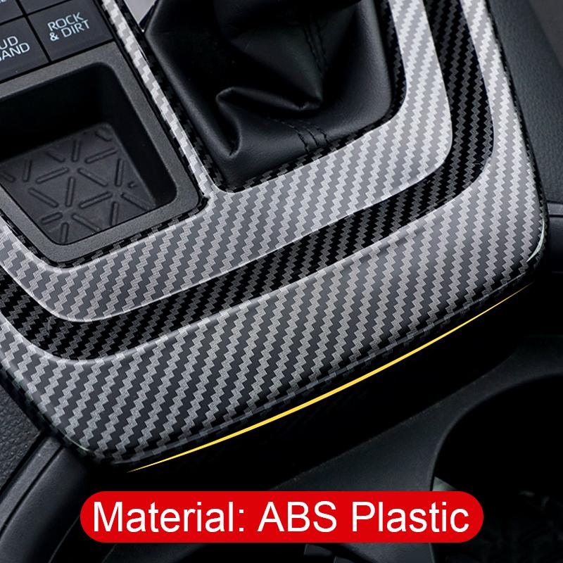 For Toyota RAV4 XA50      2024 Hybrid ABS Carbon Car Internal Gear Shift Box Panel Cover Trim Frame Sticker