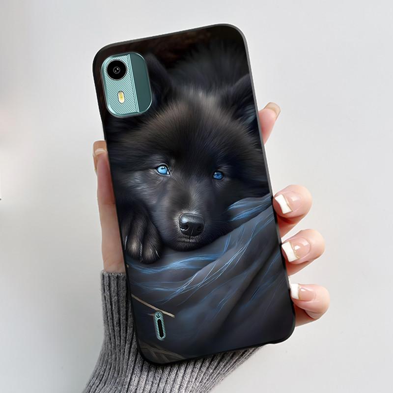 Soft TPU Case For Nokia C12 Cute Love Rabbit Funny Shockproof Silicone Phone Case For Nokia C12 Plus Pro Back Cover C 12 Fundas