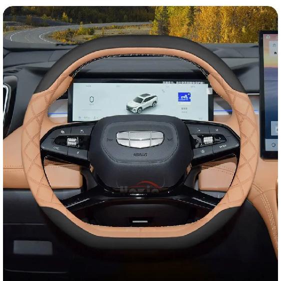 Leather Car Steering Wheel Cover for Geely Citiray Starray EX5 2025 2026 Accessories