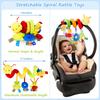 Infant Plush Hanging Toys for Babies 0-6 Months Stroller Car Seat Comfort Doll Crib Mobile Rattles Bed Winding Plush Baby Toy