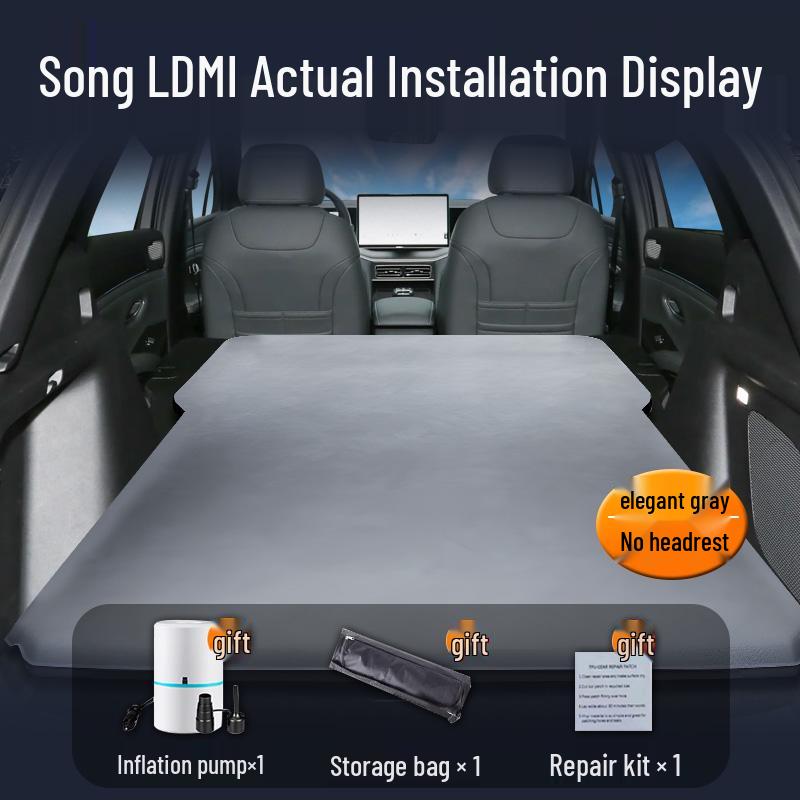 Автокровать BYD Song LDMi: Надувной матрас в багажник и спальный коврик на заднее сиденье. BYD Song L DM-i 2025