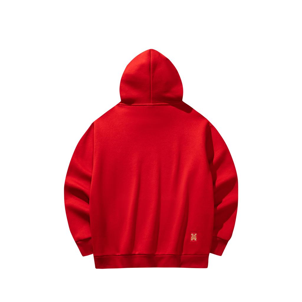 Anta Good Things Happen Life Series Hooded Sweatshirt Spring 2026 Men sweatshirt Deep-Red 152618707N-1