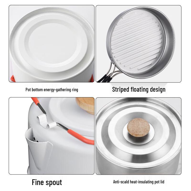 Saint Bede Outdoor Portable Stainless Steel Cookware Set