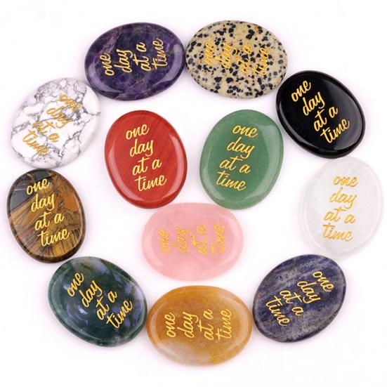 Natural Crystal Palm Stone for Meditation Relaxation Pocket Size Soothing Therapy Stone Personalized Gift for Any Occasion