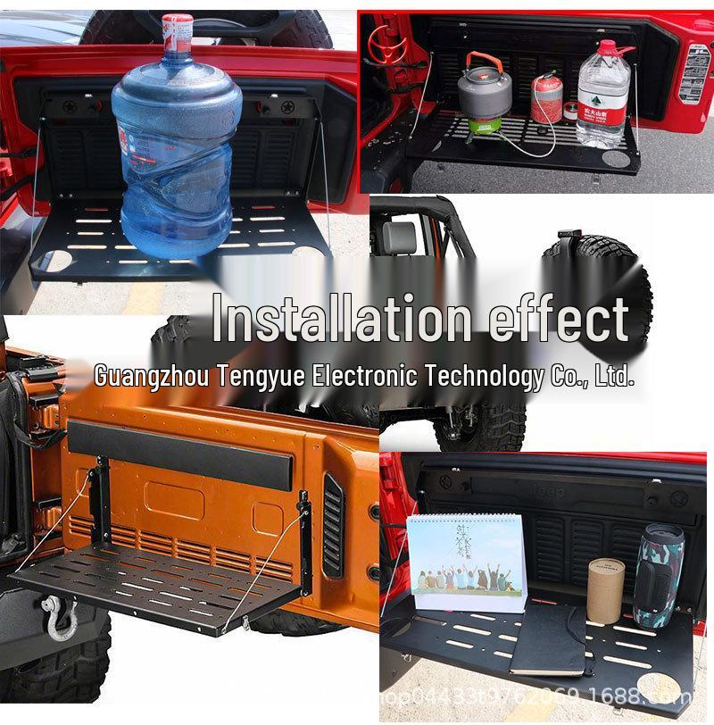 Wrangler Tailgate Table Storage Rack - Metal Work & Cooking Countertop