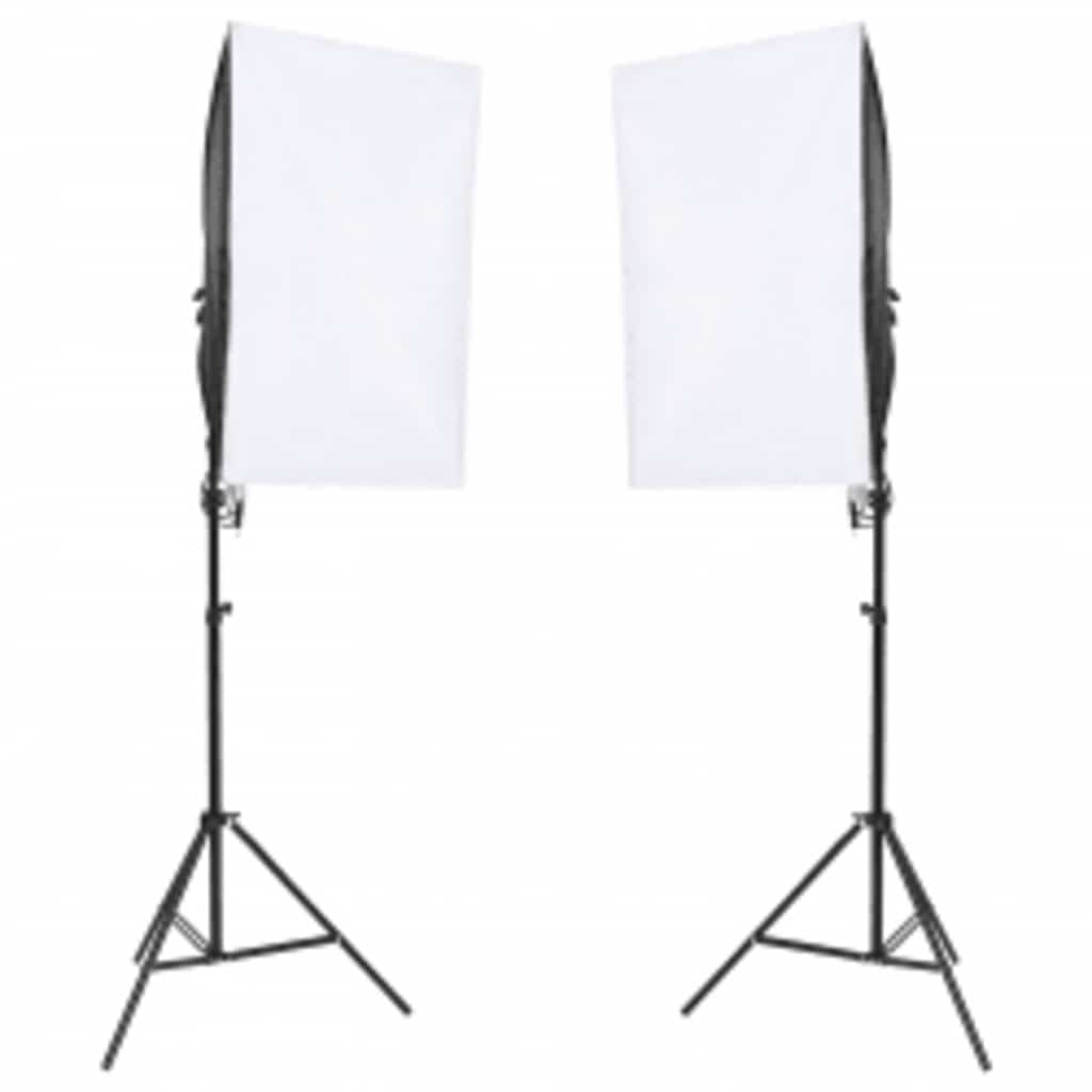 Vidaxl Photographic Studio Set With Lamps And Background