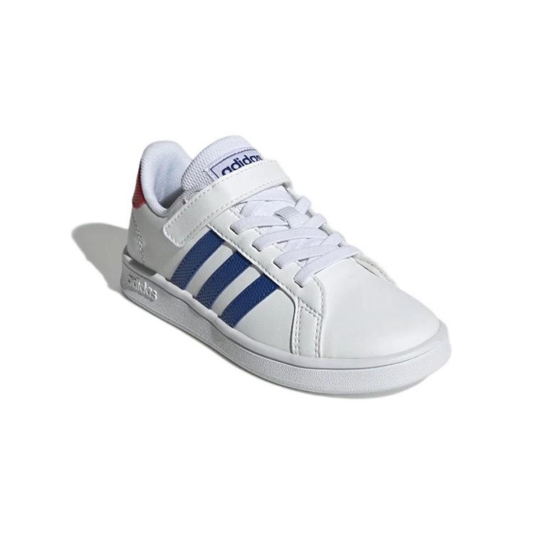 Adidas Grand Court Little Kid White Royal Blue Kids Sneakers Cloud-White Vivid-Red GX5745