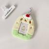 Kawaii Plush Penguin Po Card Holder Macaron Clashing Color K-Pop Idol Po Card Protector Fits 3inch Pos for Girls