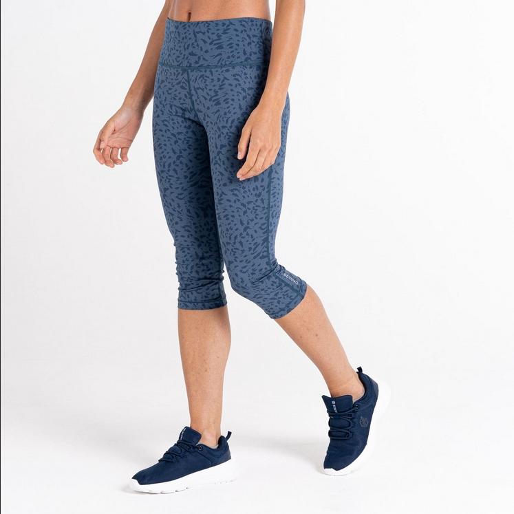 H4724 Dare2B Influential 3/4 Women'S 3/4 Sport Leggings Xxs