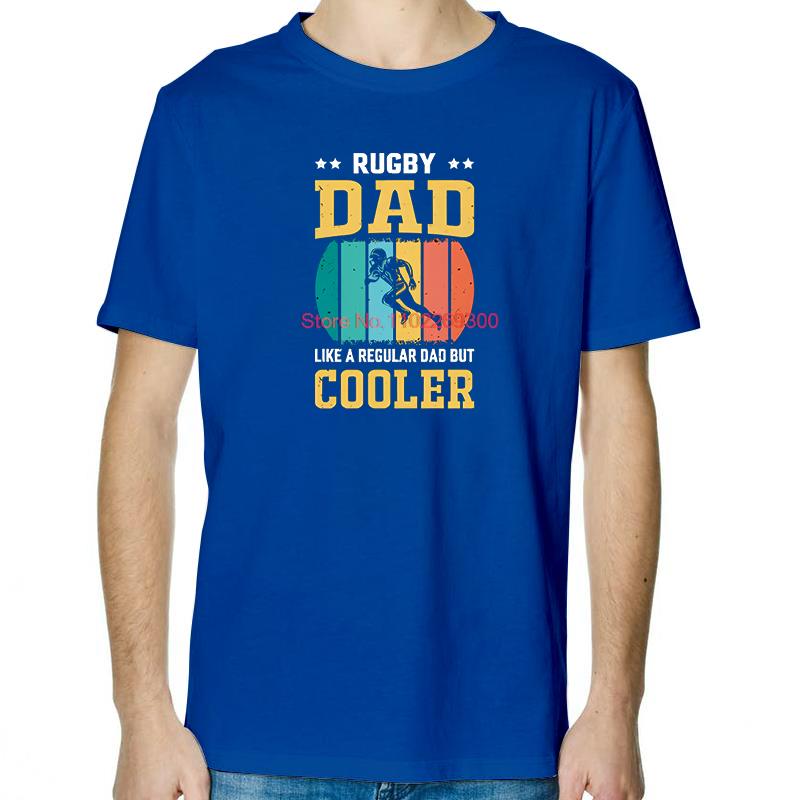 Rugby Dad Like A Regular Dad But Cooler Vintage Shirts Graphic Tee Tops TShirt New Arrival Goods Cotton Mens TShirts