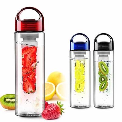 Plastic Fruit Infuser Juice Shaker Sports Lemon Water Bottle Tour Hiking Camping Drinkware Bottle