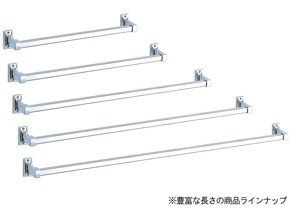 Takubo Industries Deluxe Towel Bar, Square, Stainless Steel, Total Length 75.7cm, ZT-75