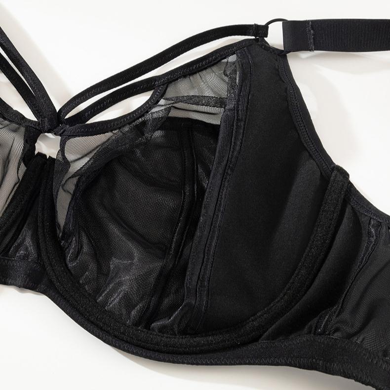 Large Size Bra for Women Gathered Breathable Thin Full Cup Bra Sexy Bra