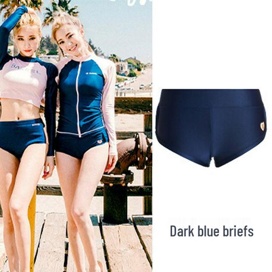 Korean-Style Women's Two-Piece Surfing Suit: Long Pants & Long Sleeve, Quick-Dry Sun Protection for Diving, Snorkeling, and Jellyfish Safety.
