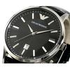Emporio Armani Men's Quartz Leather Strap Watch, Black, AR11186, Perfect for School Entrance Ceremonies, Civil Service Employees, or Father's Day