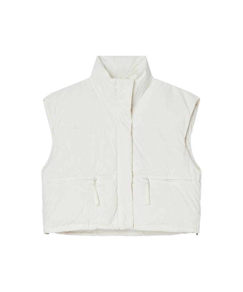 The Green Lab Semi-Overfit String Padded Vest [Ivory]