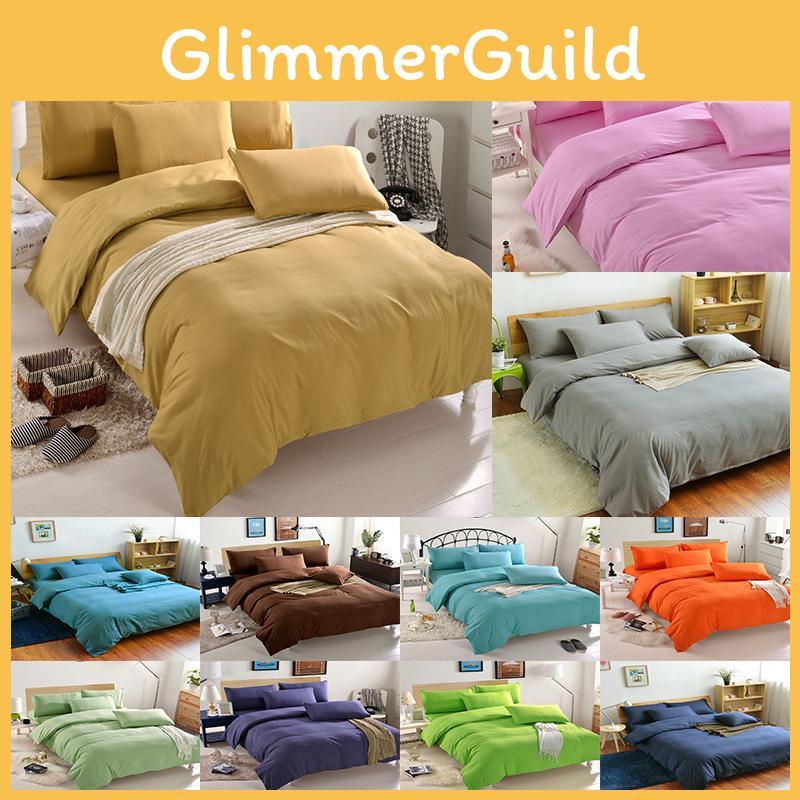 Elegant Pure Color Bedding Set With High Color Fastness And Comfort