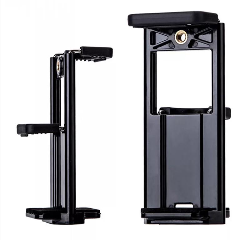 

Universal Tablet Phone 2 In 1 1/4 Tripod Mount Clamp Holder Bracket Selfie Clip
