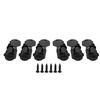 Matybobe Guitar Locking Tuners Locking Strings Sealed Tuning Key Pegs Durable Music Accessories Black Sets of 3 Left and 3 (6 Right)