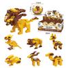 Novelty Large Gashapon Machine 7.5cm Building Block Blind Box Animal Dinosaur Triceratops Christmas Gifts