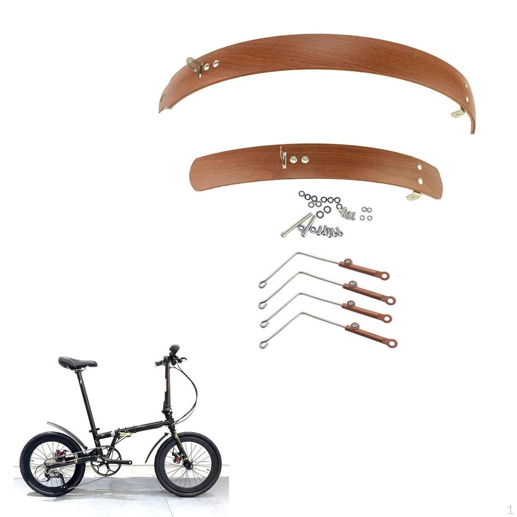 Folding Bike Mudguard Set for Enhanced Wheel Protection