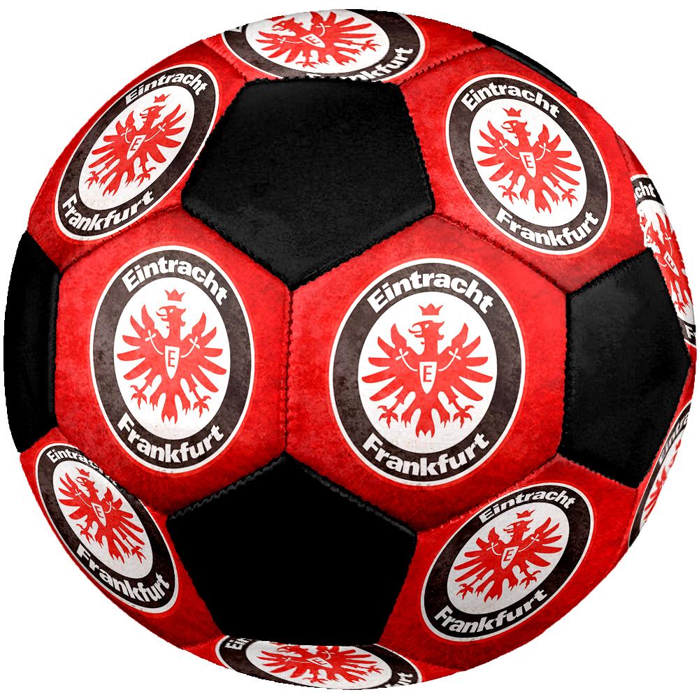 TAGLIA 5 Pallone da Calcio Eintracht Frankfurt Colorato Per Tutte le Età Cucito a Macchina PVC Pronto per la Competizione Resistente Alta Rimbalzabilità