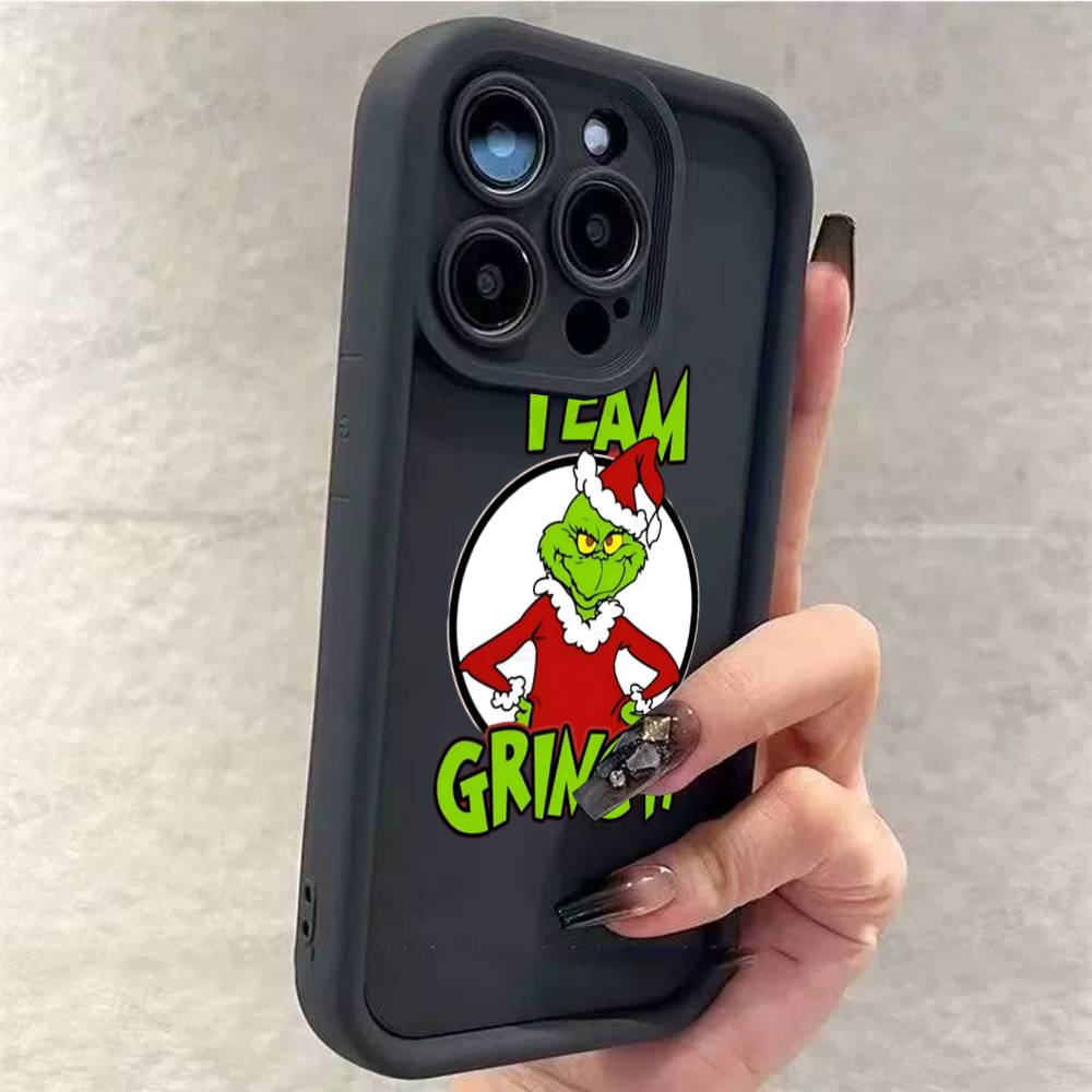 C-Christmas G-Green M-Monsters Phone Case For iPhone 17 16 15 14 13 12 11 Air Plus Pro Max Soft Back Cover