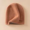First-line Forming~ Autumn and Winter% Pure Cashmere Hat for Women's Double-layer Thickened Thermal Ear Protection Bag Head Knitted Hat for Men