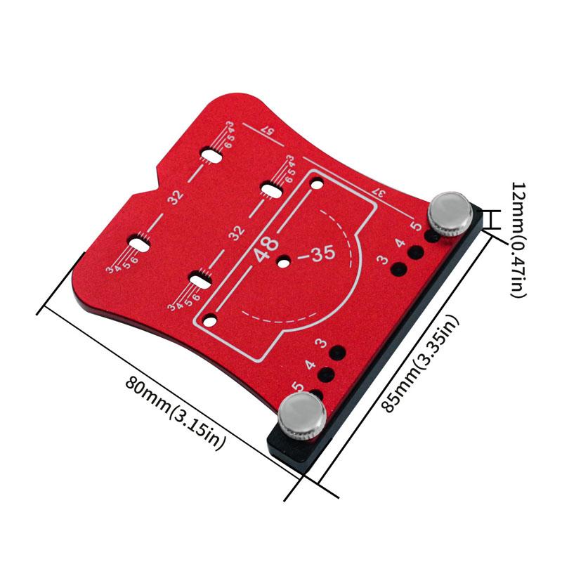 

35 мм открывалка для петель, ограничительная рамка и локатор для пуансона, быстрое и точное сверление и монтаж петель, деревообрабатывающий инструмент красный