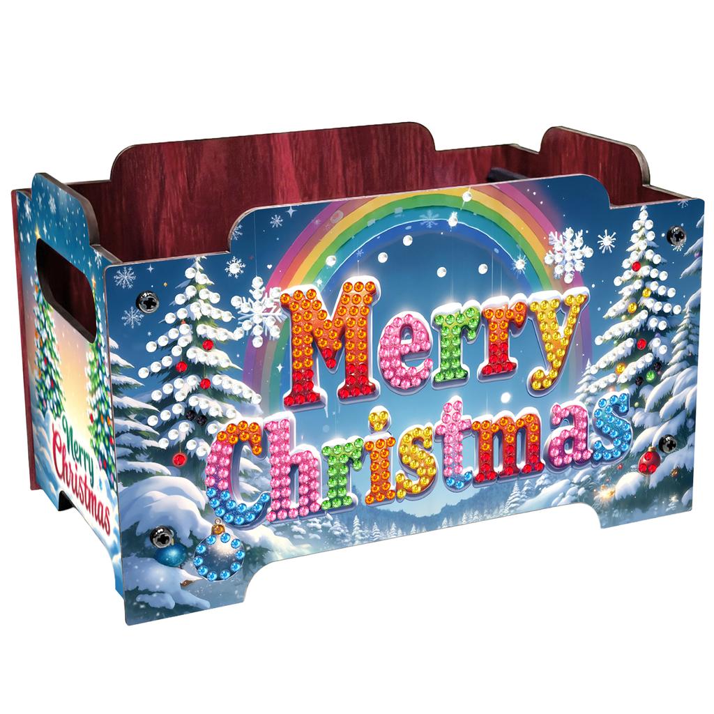 DIY Diamond Painting Rhinestones Decorative Storage Box Crystal Mosaic Storage Container Handmade Storage Clutch for Home Decor