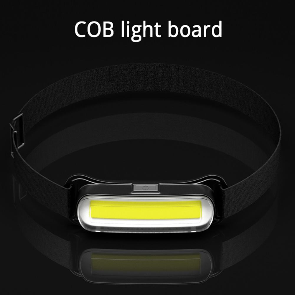 USB Rechargeable LED Headlamp 3 Modes Flashlight Waterproof Head Light Adjustable Headband for Camping Fishing Running Biking