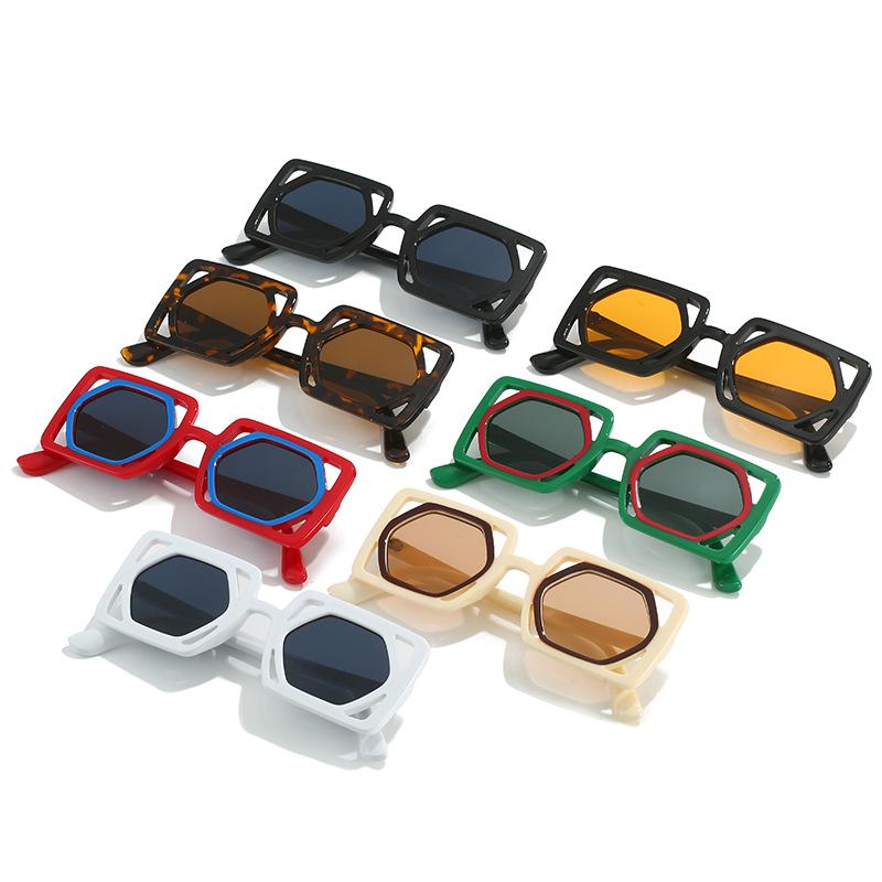 2023 Fashion Hollow Square Sunglasses for Women - European and American Style