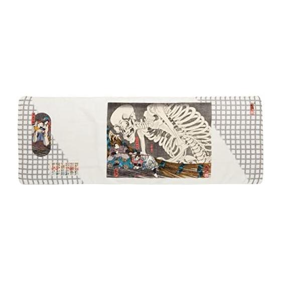 Japanese Goods Kyoto Souvenir Ukiyo-e Tenugui Double Gauze Tenugui Gashadokuro (Kuniyoshi) Note. 32x89cm