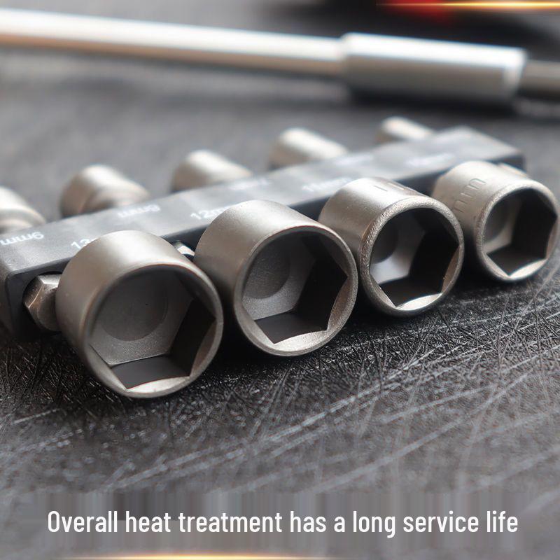 Extended Deep Socket Bit Set for Electric Wrench & Hand Drill