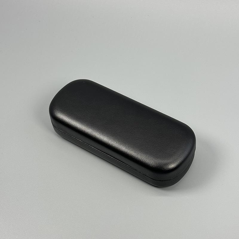 Simple Round Headed Glasses Case, Portable Pressure Resistant Sunglasses, Myopia Glasses Storage Box, Leather Optical Lens Case