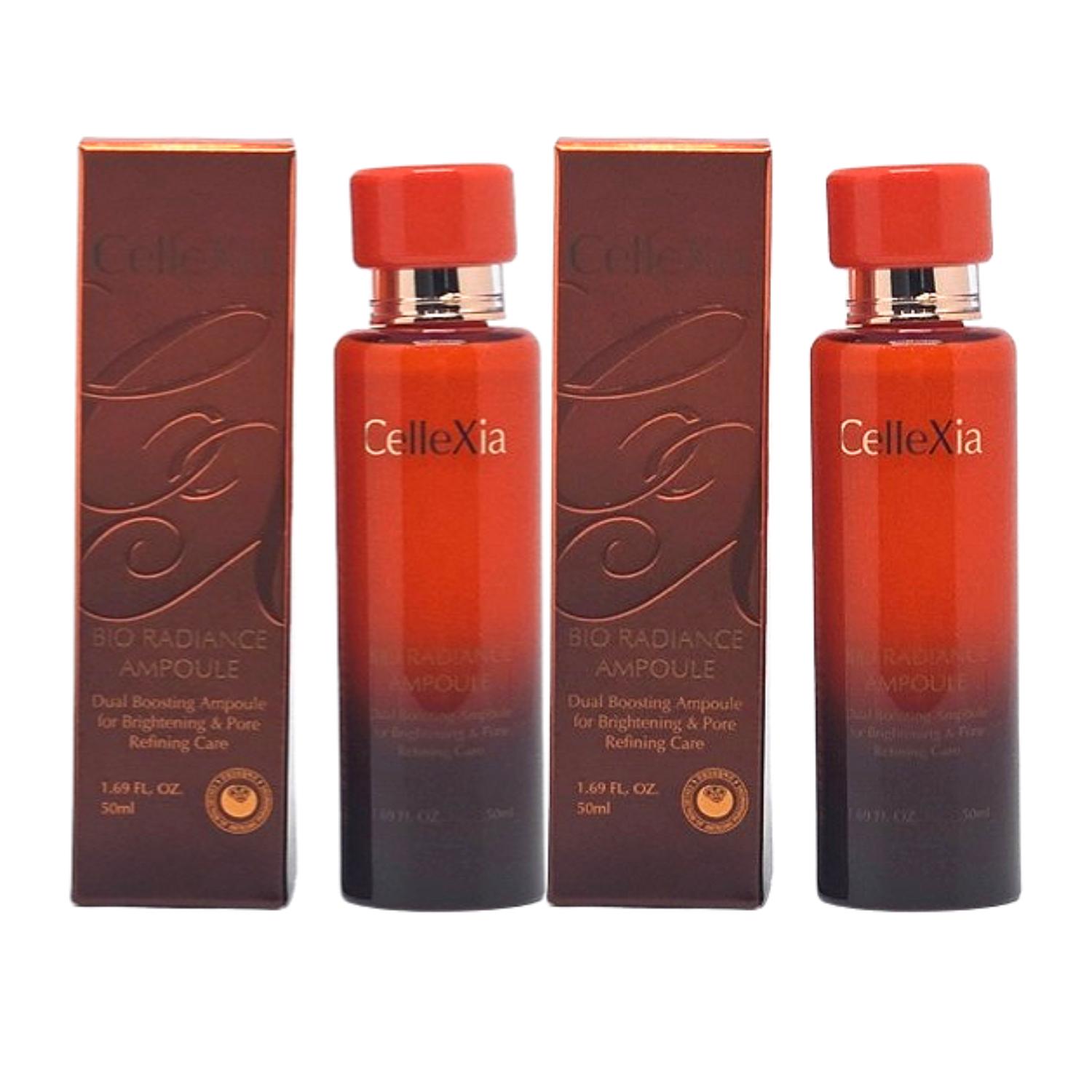 CelleXia Bio Radiance Ampoule 50мл Осветляющая и Увлажняющая Корейская Сыворотка 50ml 2ea