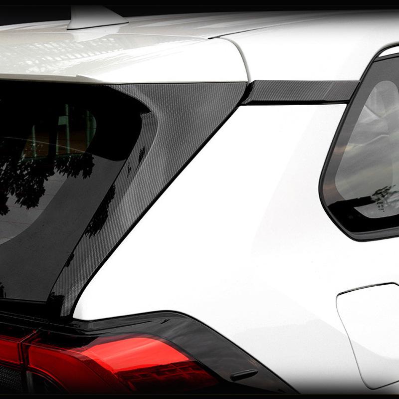 

Compatible with 20 RAV4 Wildlander models: Rear Window Triangle Decorative Trim Sticker Set Unpainted