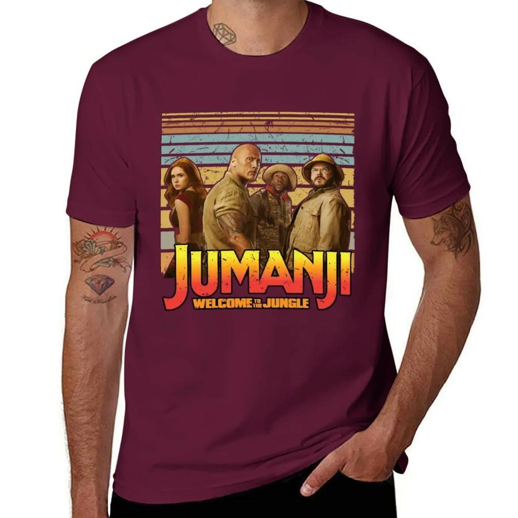 Jumanji T-Shirt Oversizeds for a Boy Anime Figures Vintage T Shirt Men