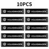 10Pcs Car Styling 3D Epoxy Vinyl Stickers Decals decoration Accessory For VW GTI Polo Golf Tiguan Passat Arteon Touareg CC Taigo PT1
