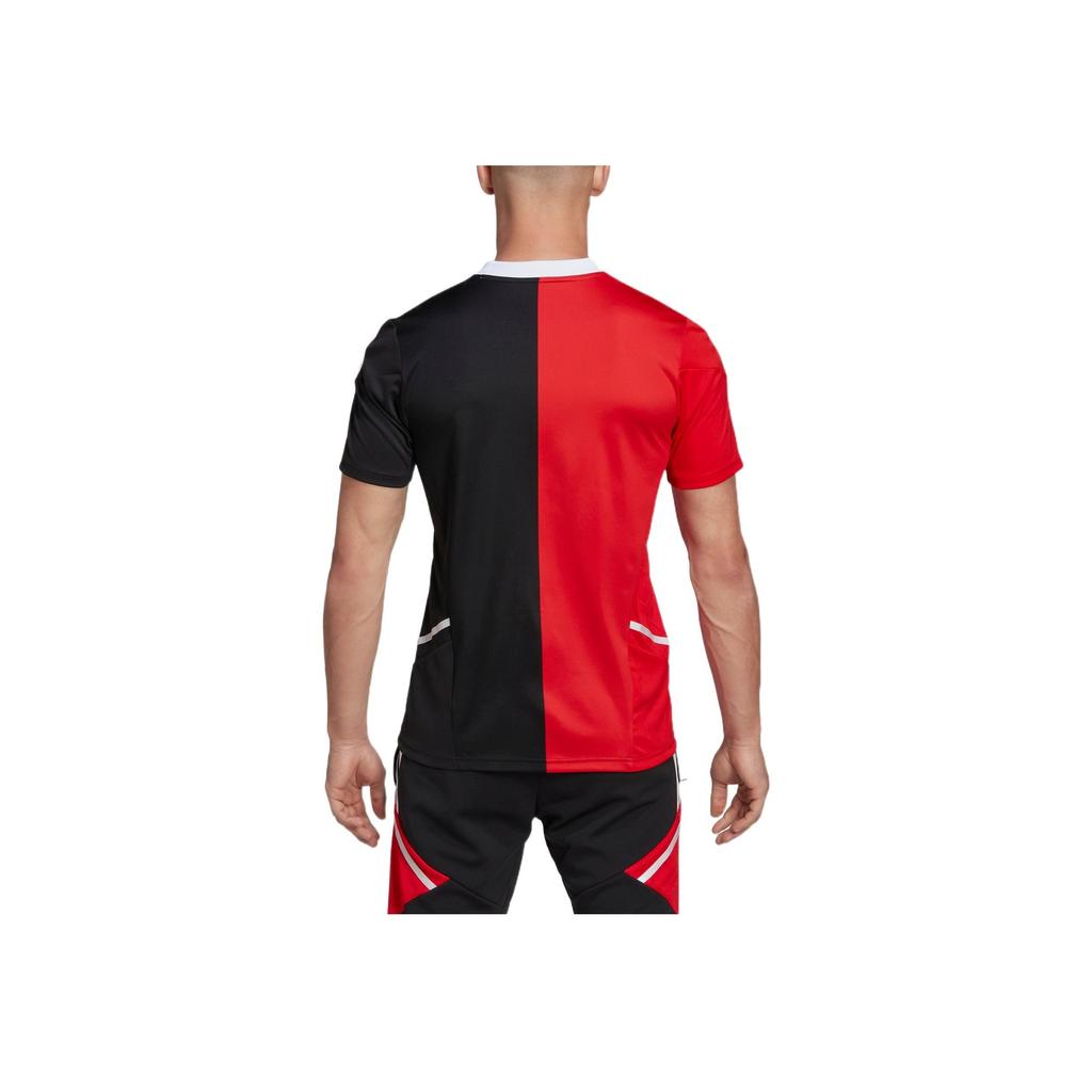 Adidas Messi Logo Print Short Sleeve Soccer Jersey Men Tops Colorblock HI3790