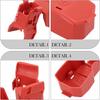 1pcs Car Positive Battery Terminal Cover Fit For Honda Fit For Accord 2010-17 32418-R40-003 Auto Battery Positive Protection Cover