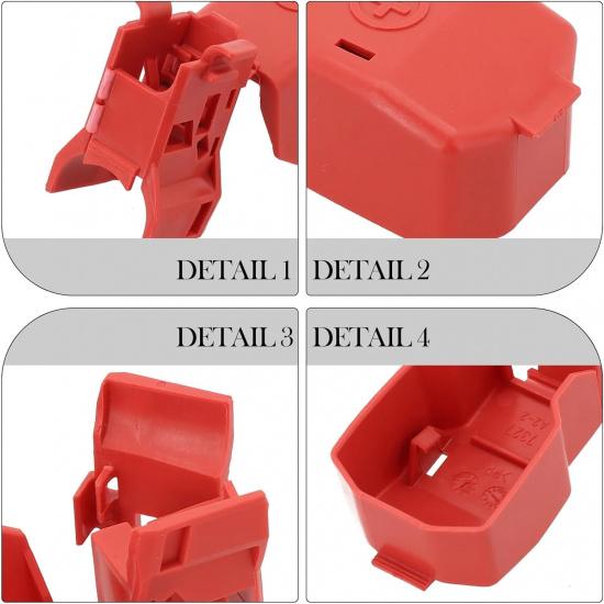 1pcs Car Positive Battery Terminal Cover Fit For Honda Fit For Accord 2010-17 32418-R40-003 Auto Battery Positive Protection Cover