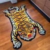 Teppich mit Tiger-Muster, Weicher Teppich aus Kunstkaschmir, Warmer Teppich für Schlafzimmer-Bettseite, Bodenteppich für Wohnzimmer, Heimdekoration