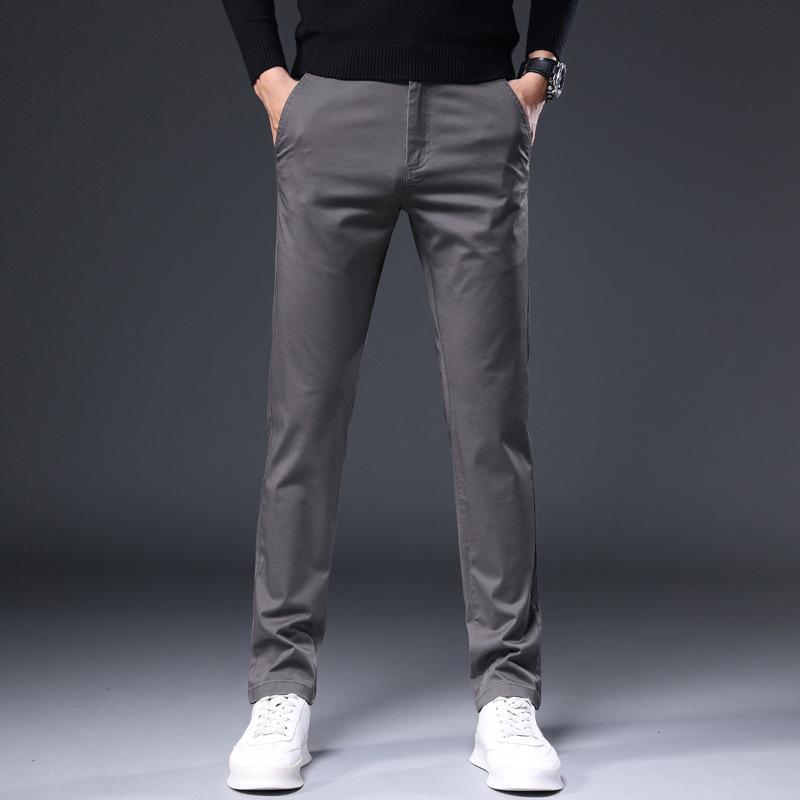 Pantalones Casuales Elásticos Ajustados de Alta Gama para Hombre 2023 - Modernos, Versátiles, Estilo de Negocios
