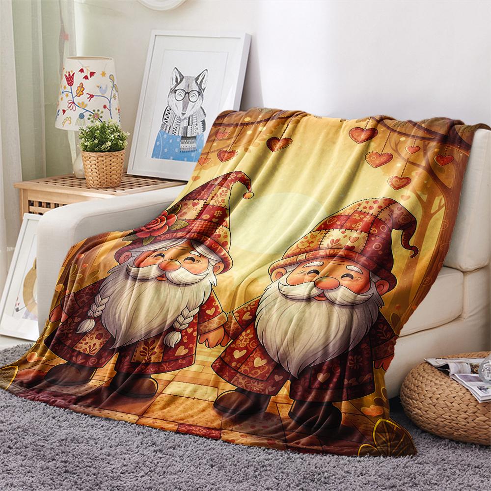 1 Stück Valentinstag Druck Flanelldecke, Hohe Qualität, Bequem für Alle Jahreszeiten, Heimdekoration, Perfekt für Weihnachten, Geburtstagsgeschenk